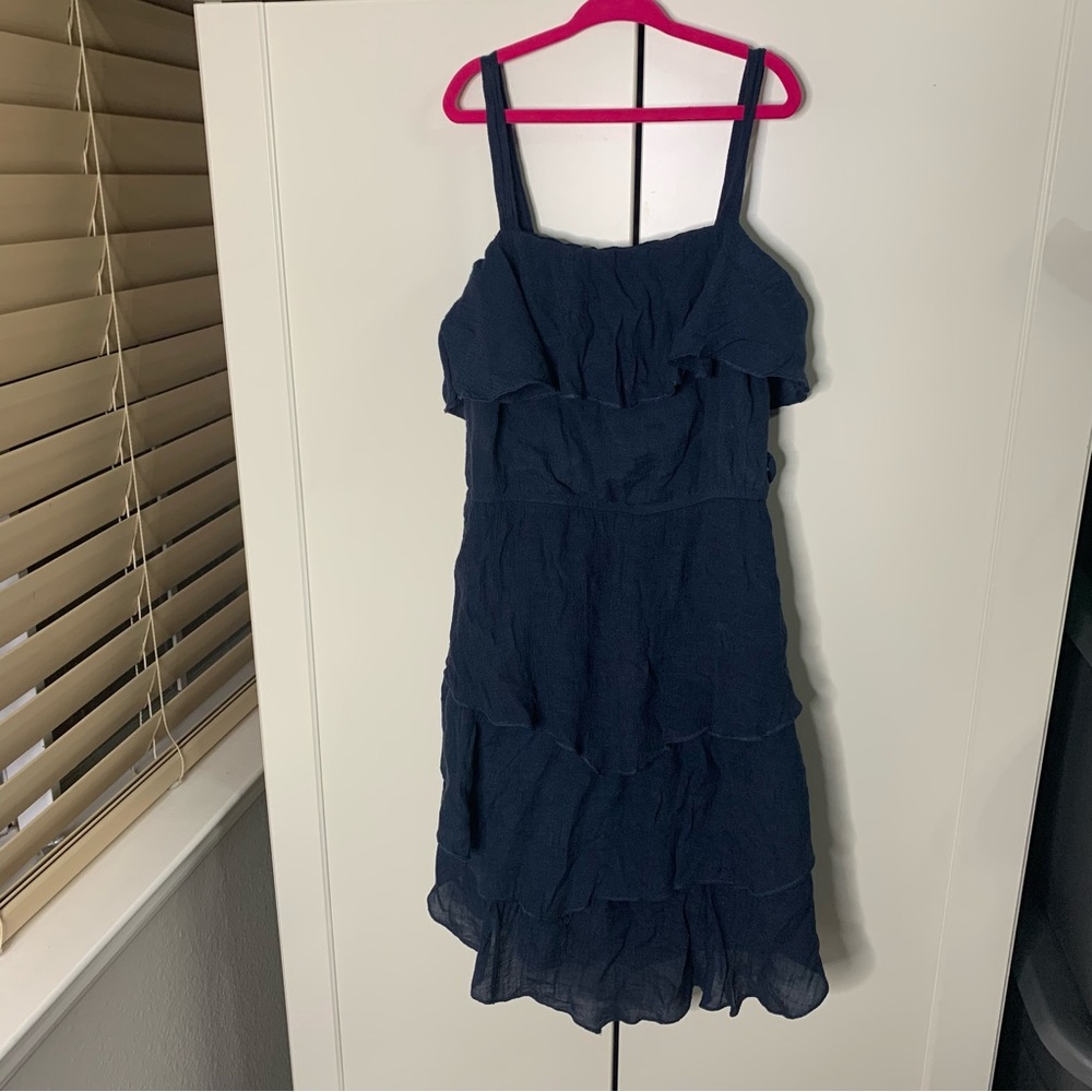 Paper Doll Rayon Blend Layered Ruffle Dress